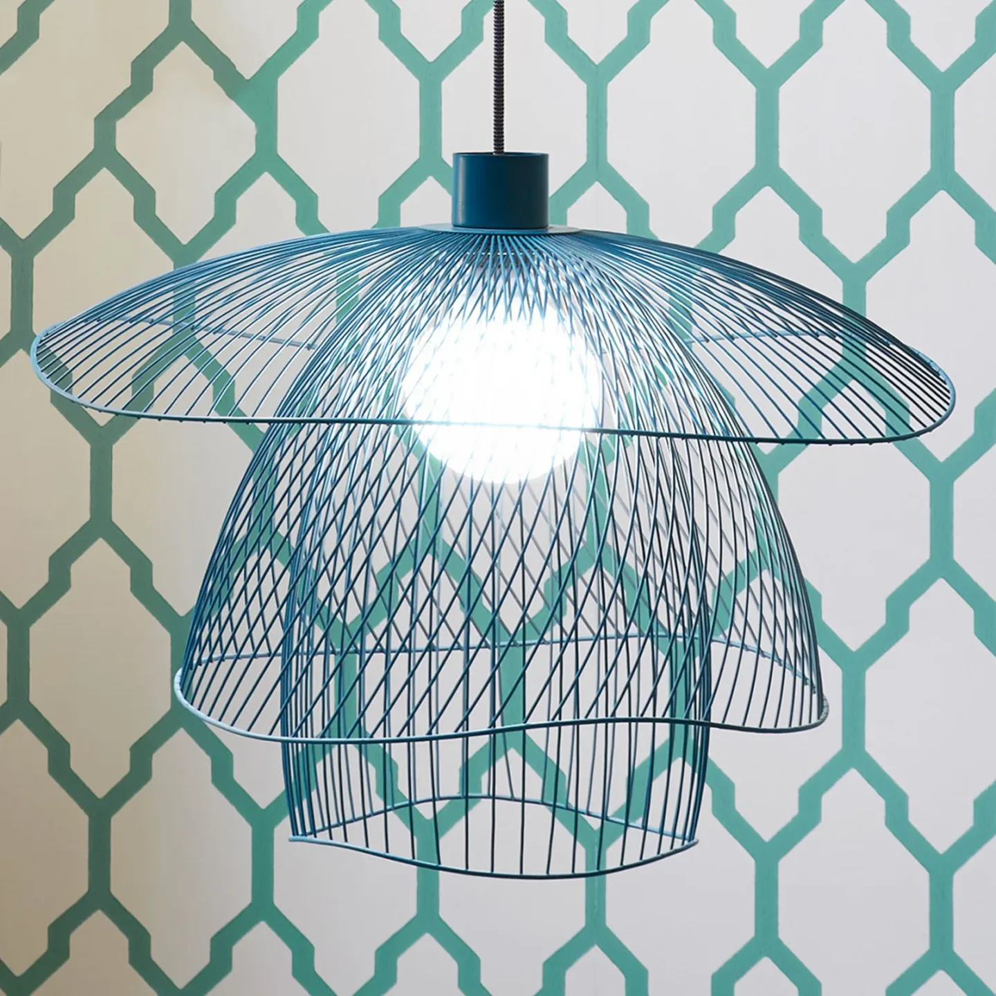Papillon Taklampa S Blue Grey - Forestier Papillon S - Vardagsrum - Design - Metall - Med en ljuskälla
