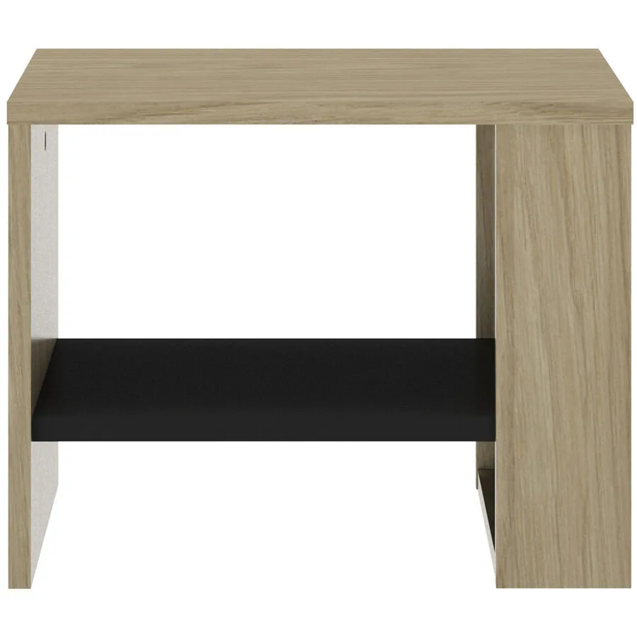 Nachttisch Natty schwarz/Eiche Holzwerkstoff B 44 H 35 cm
