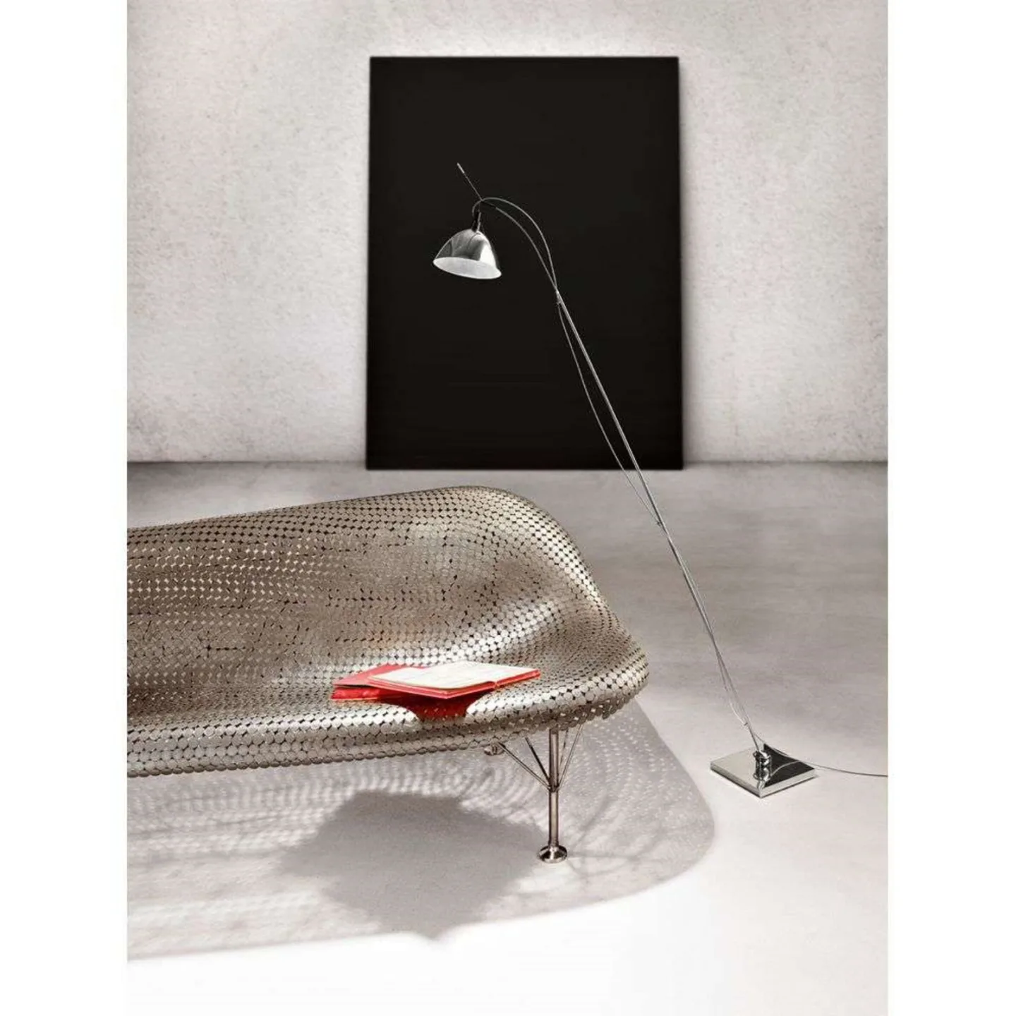Max. Floor LED Stehleuchte Chrome - Ingo Maurer - Wohnzimmer - Aluminium
