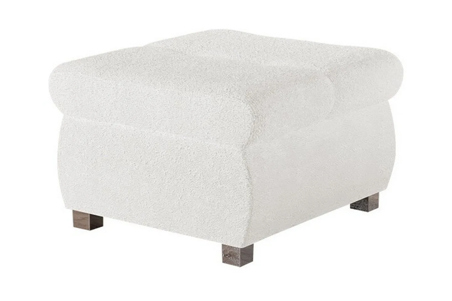 Cerys Fotpall 60 cm - Vit