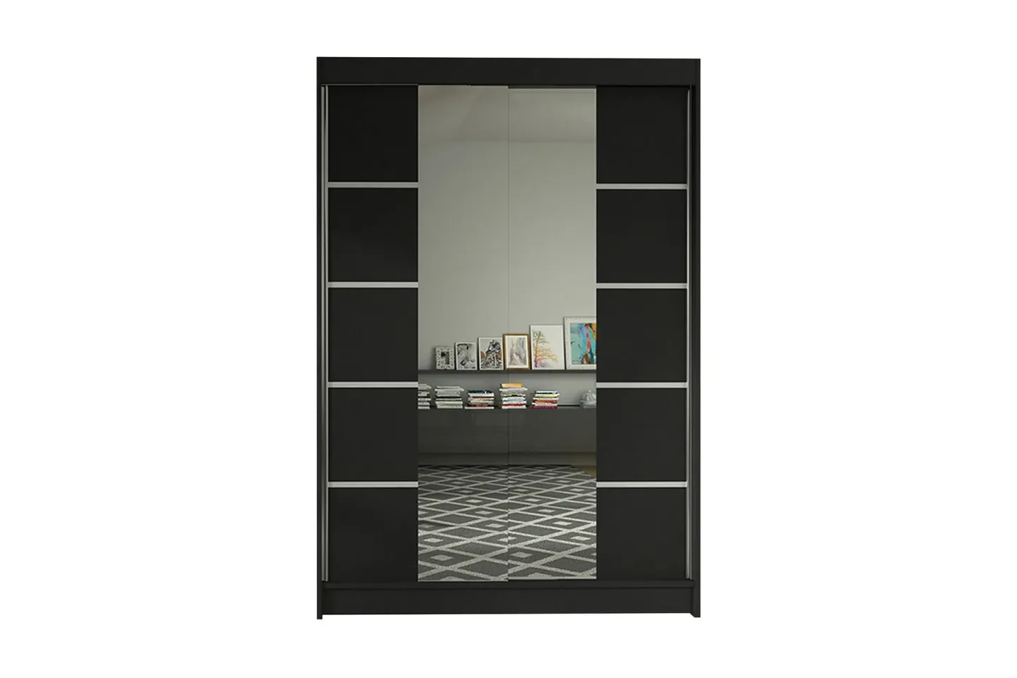 Garderob Lino LED-belysning - Svart