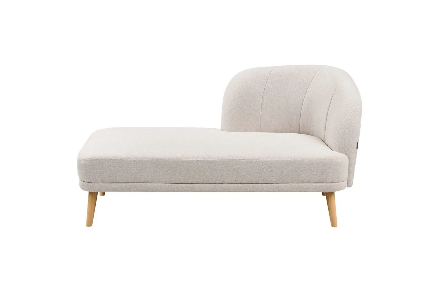 Schäslong Tanlay Beige, ljust trä, Högervänd - Beige, ljust trä, Högervänd