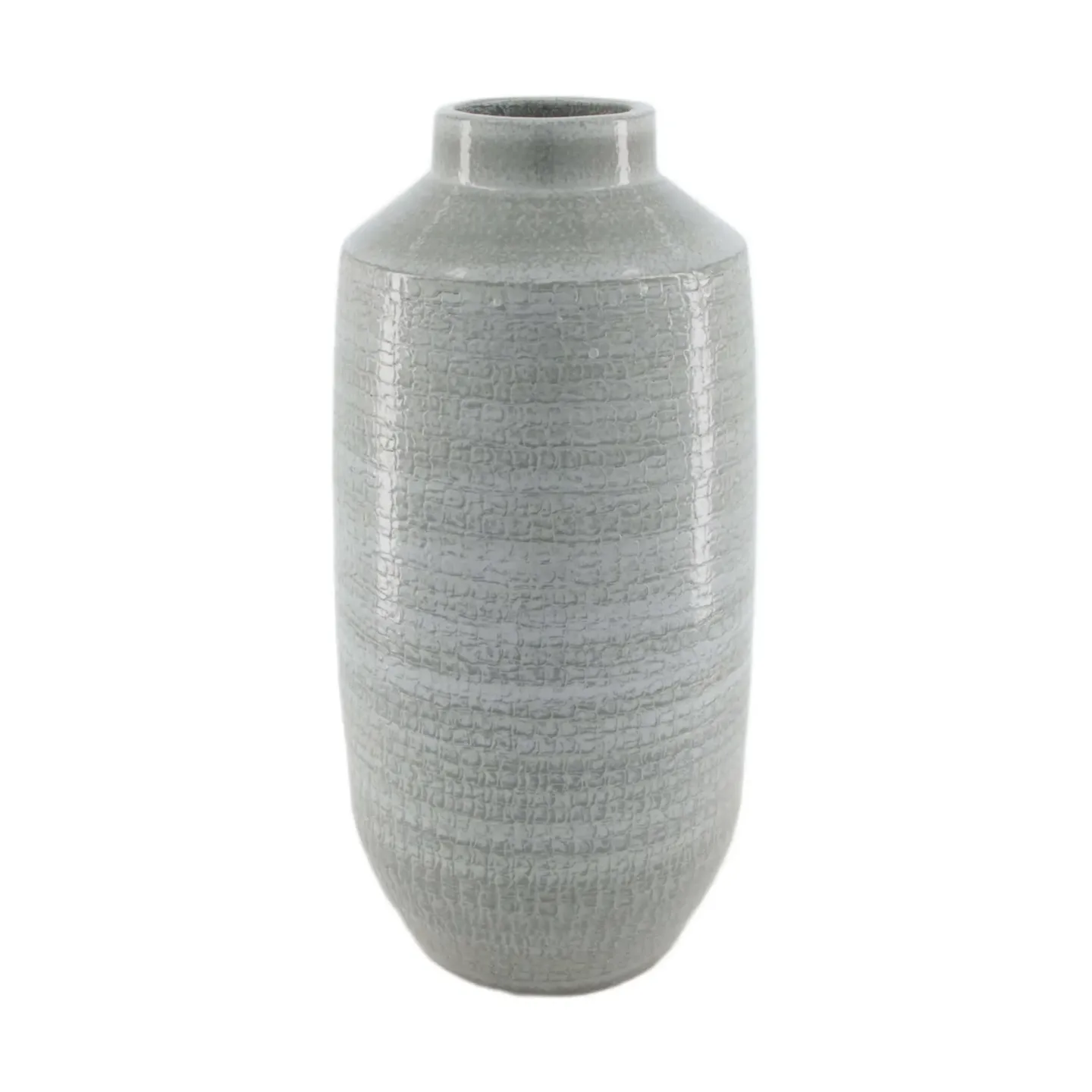 Decofinder Vase Keramik, Hellgrau H: 40 cm | Schubiger Möbel