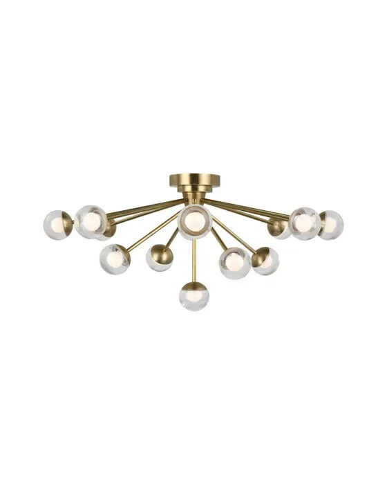 Alloway 30" Flush Mount Soft Brass