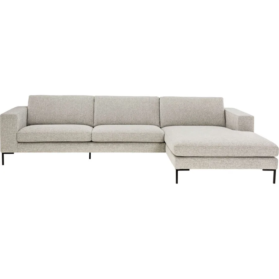 Ecksofa Domino Rechts Stoff hellgrau B 311 T 182 cm - Möbel Konfigurator: Traummöbel individuell zusammenstellen