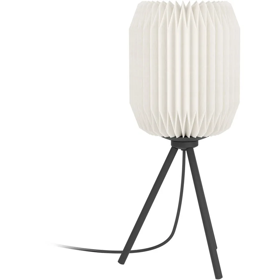 Eglo Tischlampe Belgrave Schwarz Stahl 44 cm