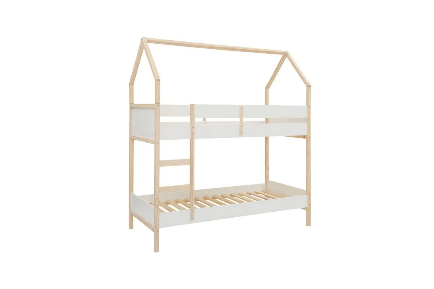 Våningssäng Square Line Vit, 223x205x96 cm - Vit, 223x205x96 cm