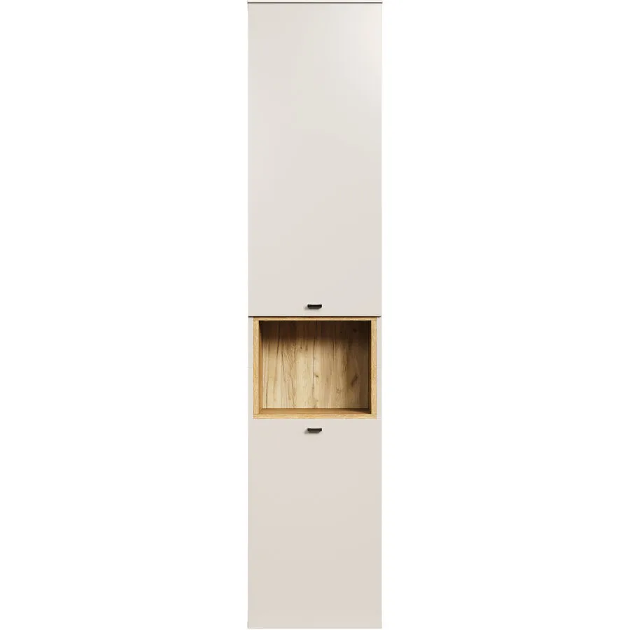 Hochschrank Ryder graubeige Holzwerkstoff B 40 T 31 H 186 cm