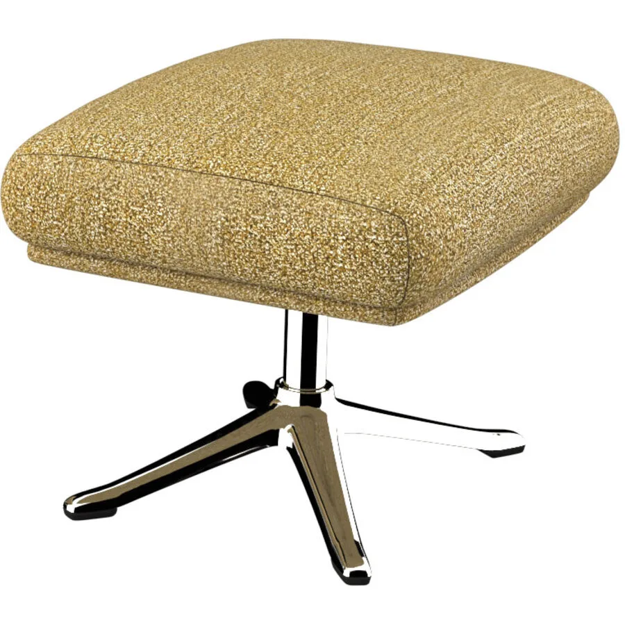 Hocker Halani senfgelb Stoff B 41 T 54 H 41 cm