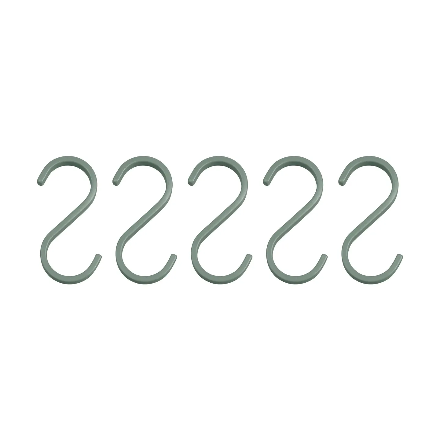 Mette Ditmer Hang-it Haken 5er-Pack Thyme green