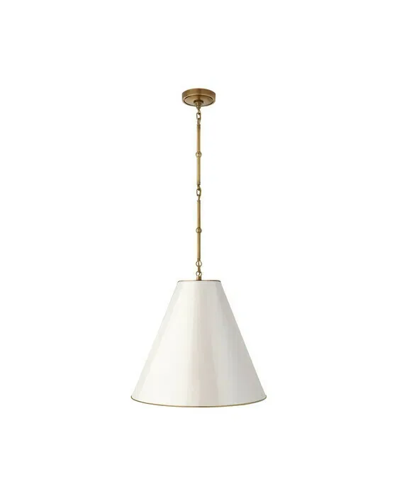Goodman loftslampe messing/hvid M