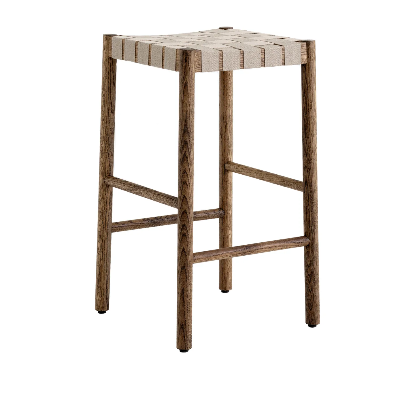 &Tradition - Betty Counter Chair TK7, Smoked/Natural Webbing - Barstolar - Thau & Kallio - Beige,Träfärgad - Trä