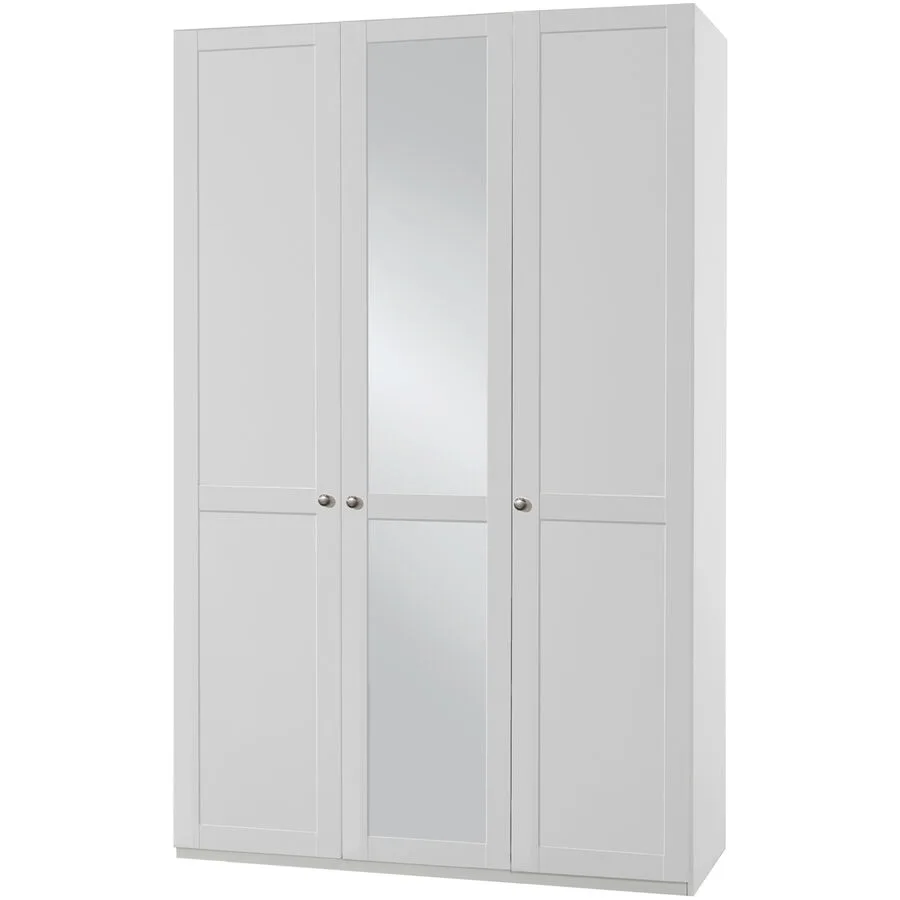 Kleiderschrank Heike weiss Holz B 135 cm