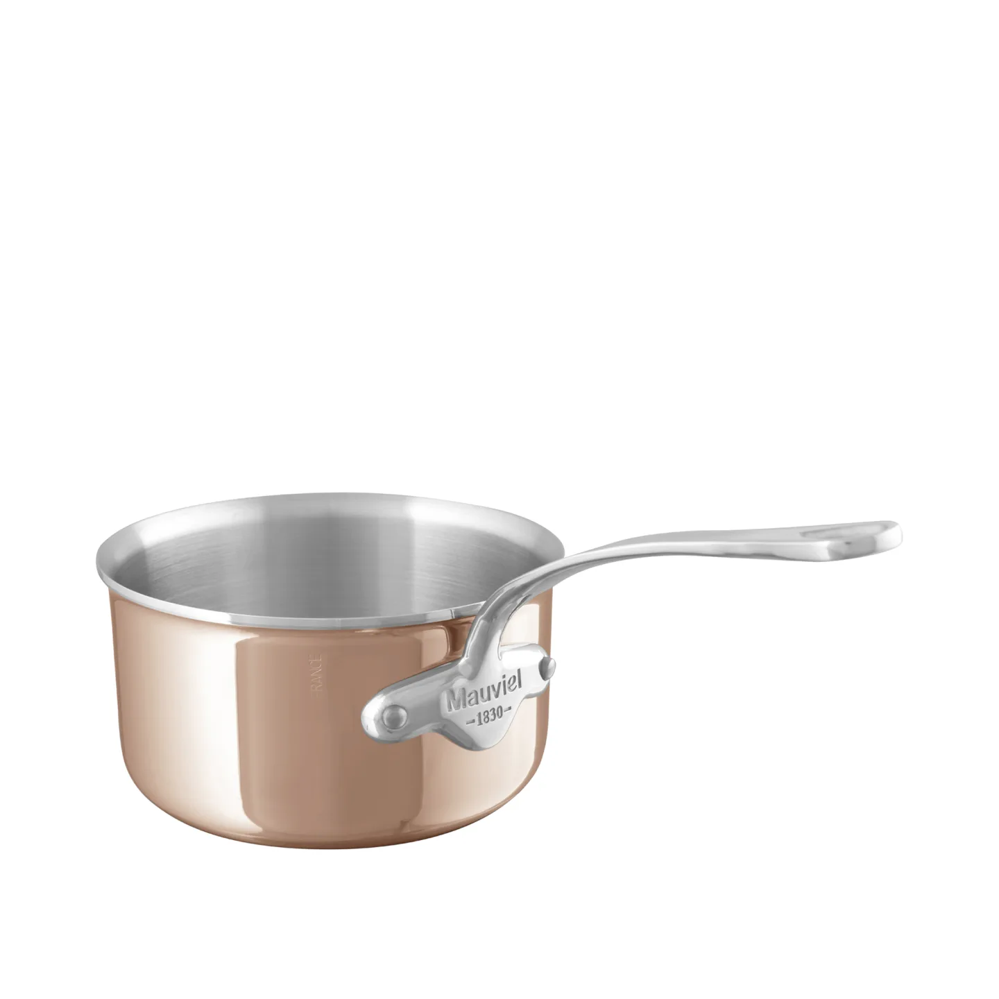 Mauviel - Saucepan M'6S Copper/Steel - 1,1 L - Grytor och kastruller - Silver,Brons