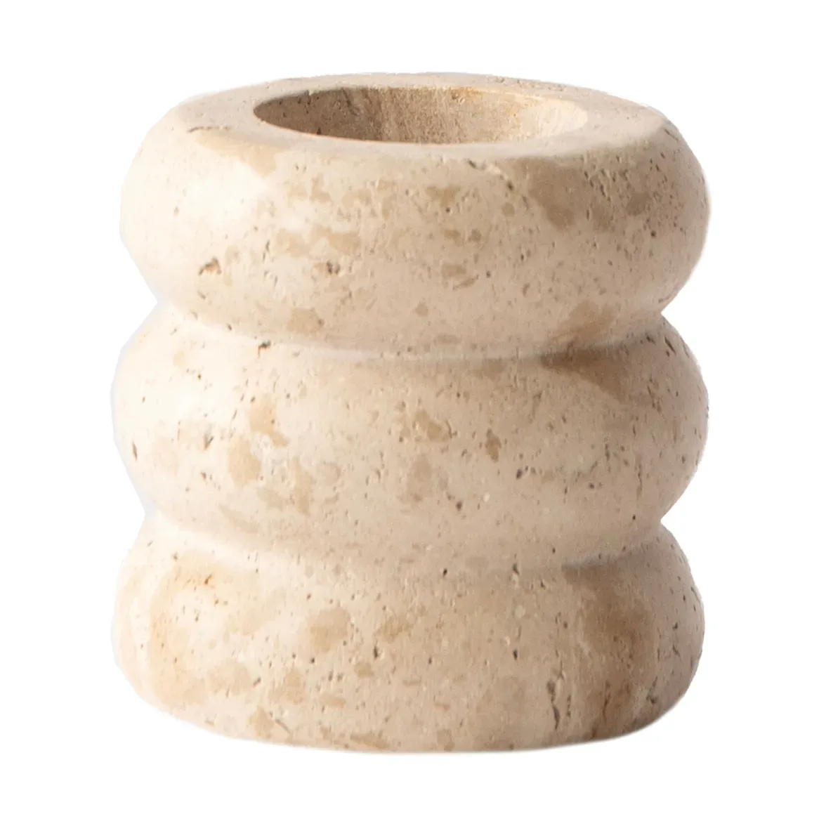 Tell Me More Travertin Kerzenständer Medium 8 cm
