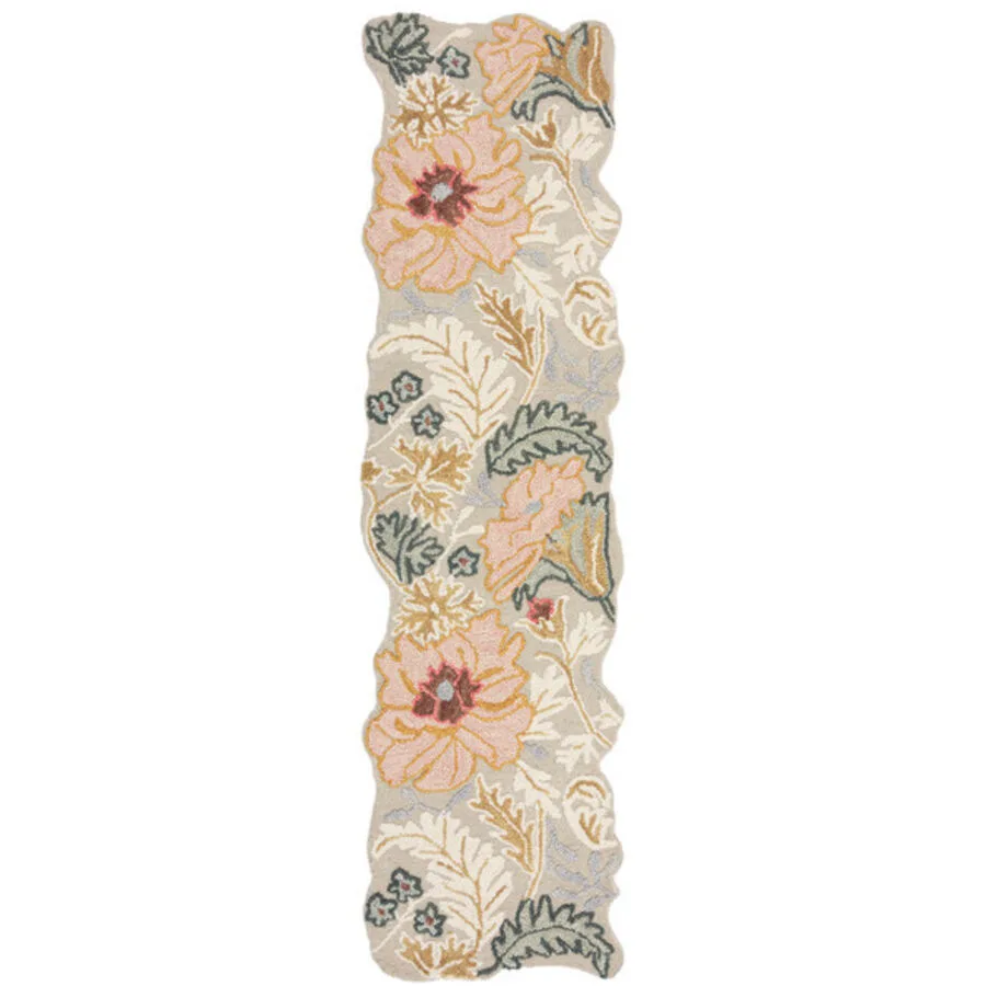 Teppich Sour Rosa Wolle 60 cm 230 cm