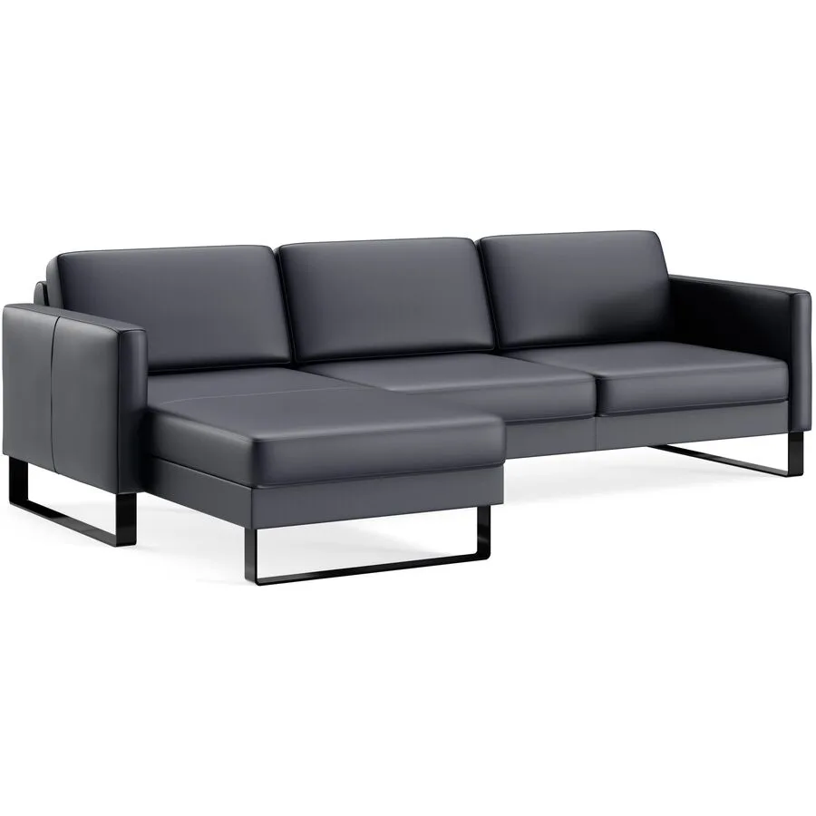 Ecksofa Devin Leder marine B 247 T 157 cm - Möbel Konfigurator: Traummöbel individuell zusammenstellen