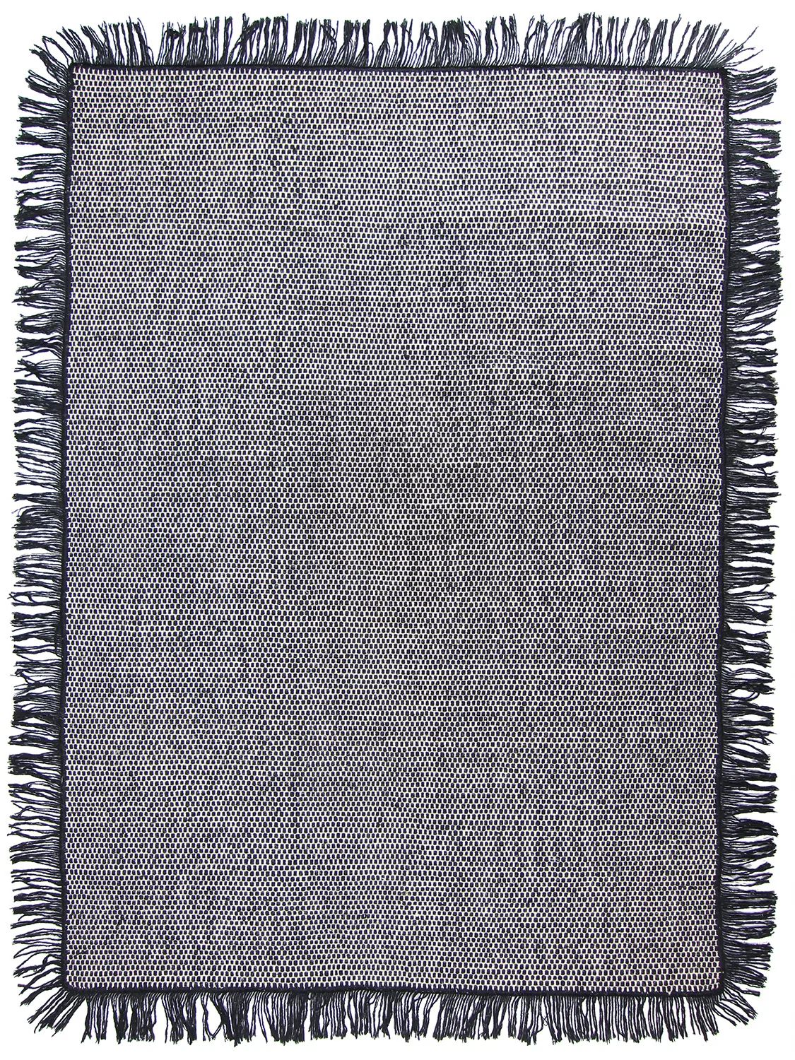 Ullteppe - Pike (svart) (Størrelse: 160 x 230 cm)