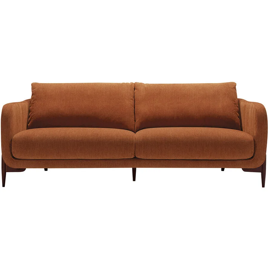 Sofa Leya Ohne Velourstoff orange B 218 T 92 cm