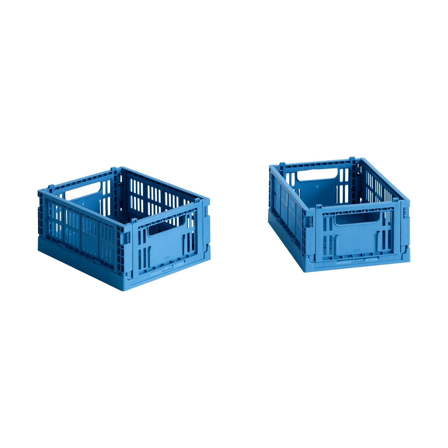 HAY HAY Colour Crate Mini 2er-Pack 13x17 cm Electric blue