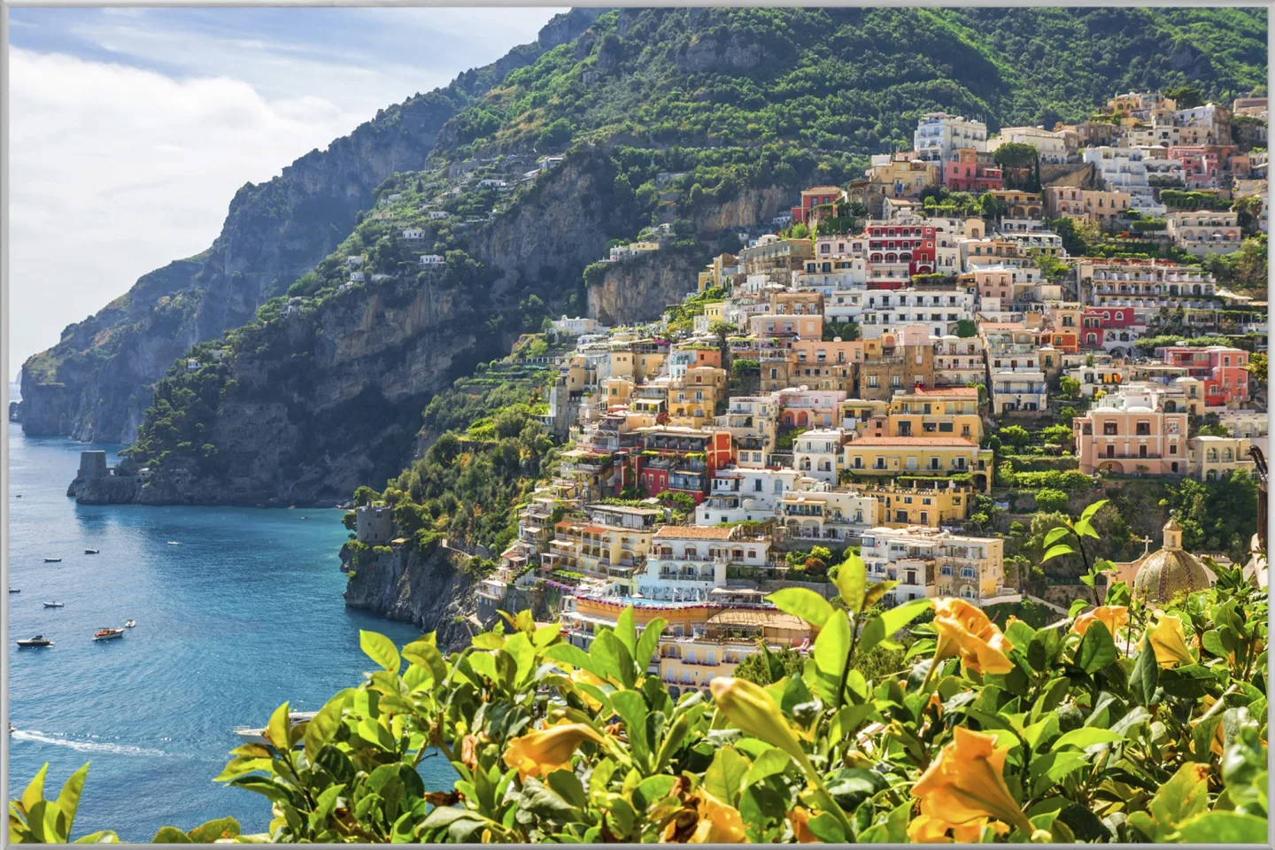 image LAND Bild mit Rahmen Positano, Amalfiküste | Schubiger Möbel