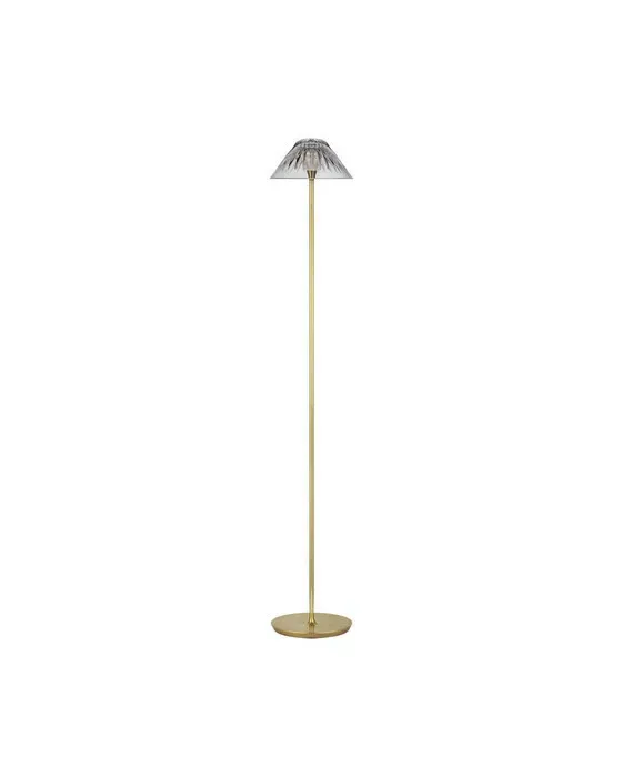Blaze 55" Floor Lamp Natural Brass