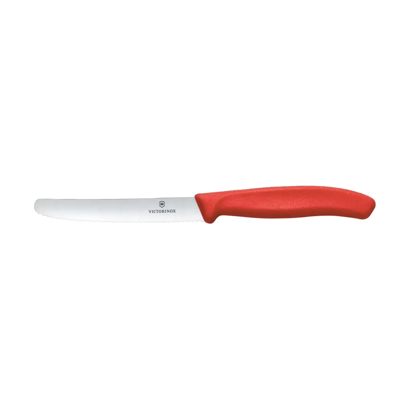 Victorinox Swiss Classic Wurst-/Tomatenmesser, gezahnt 11 cm Rot