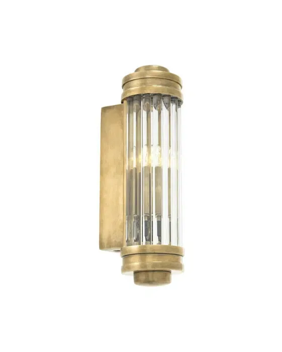 Gascogne vägglampa mässing