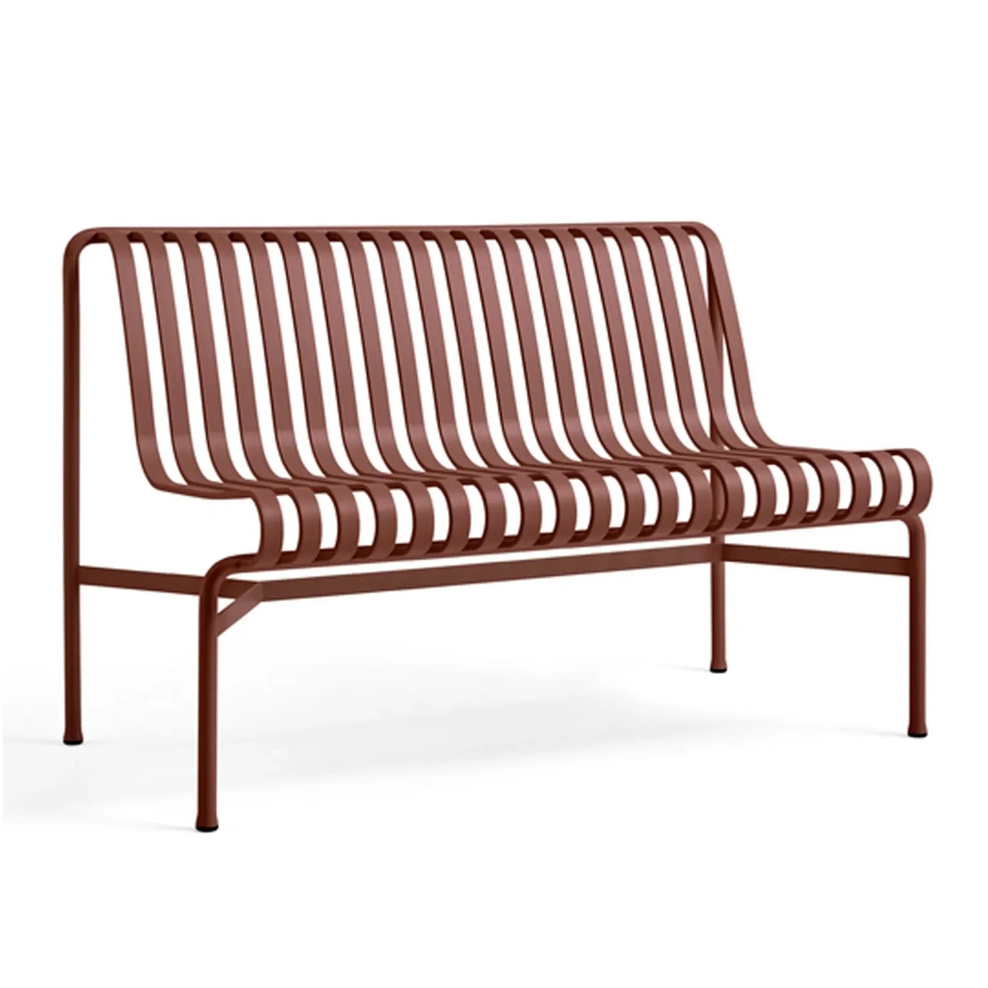 HAY Palissade Dining bänk utan armstöd Iron red