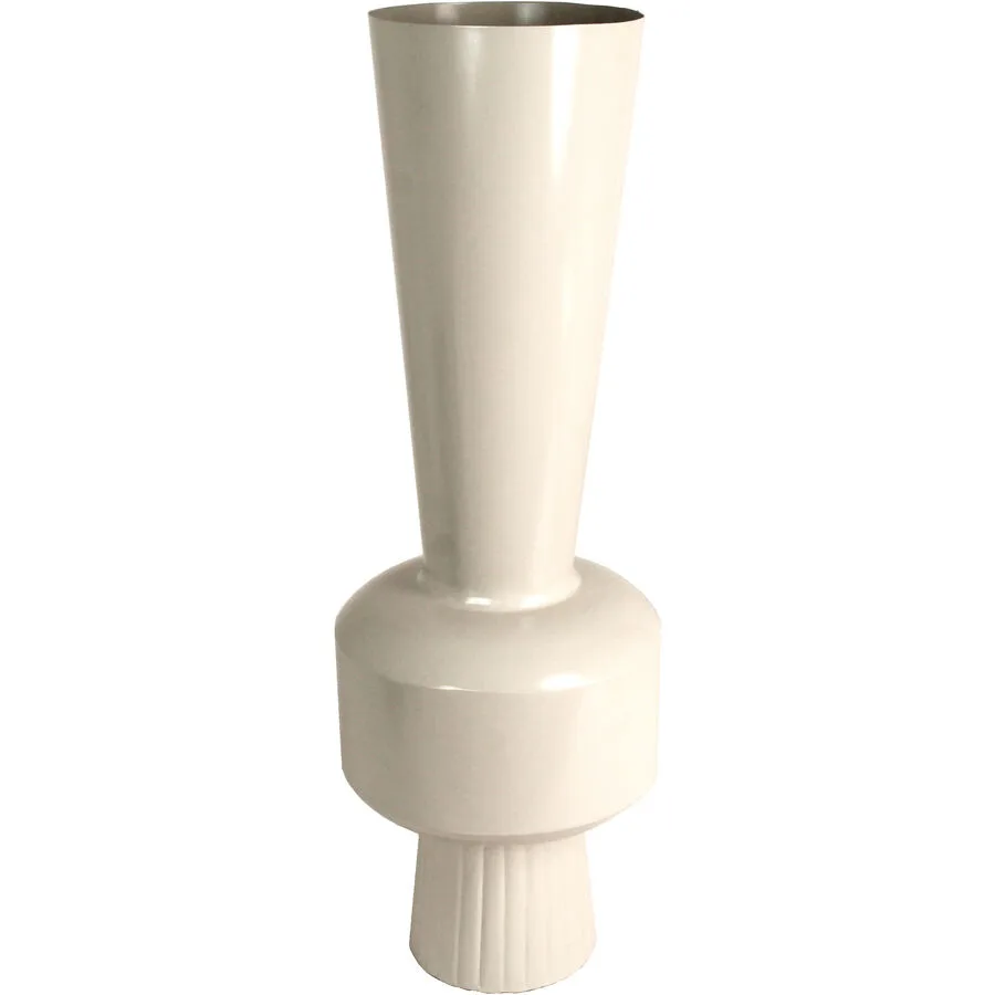 Vase Myko elfenbein Eisen D 29 H 85 cm