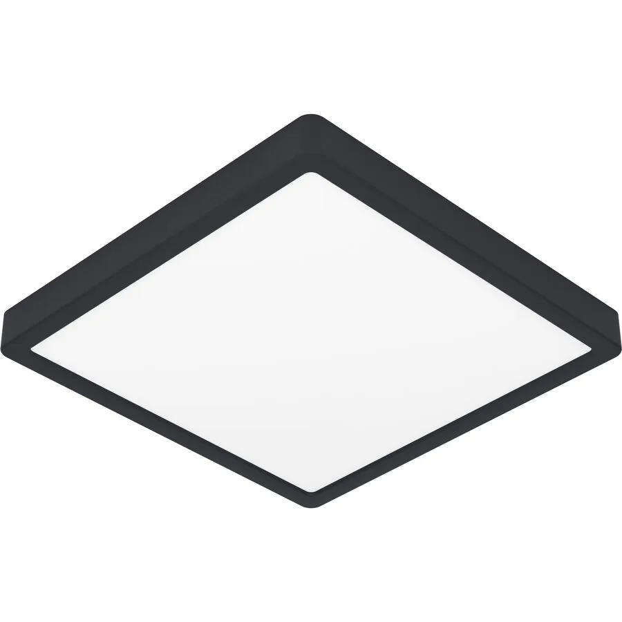 Eglo Deckenlampe Fueva 5 Schwarz Stahl 28.5 cm 2.8 cm - LED - Lichtfarbe: Warmweiss - LED Energiesparlampen