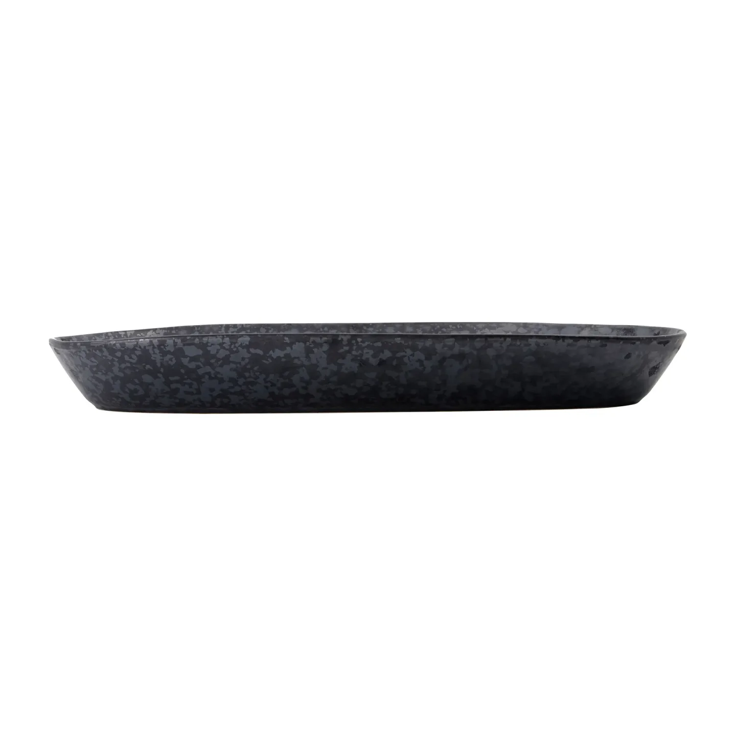 House Doctor Pion Servierteller 19 x 38cm Schwarz-braun