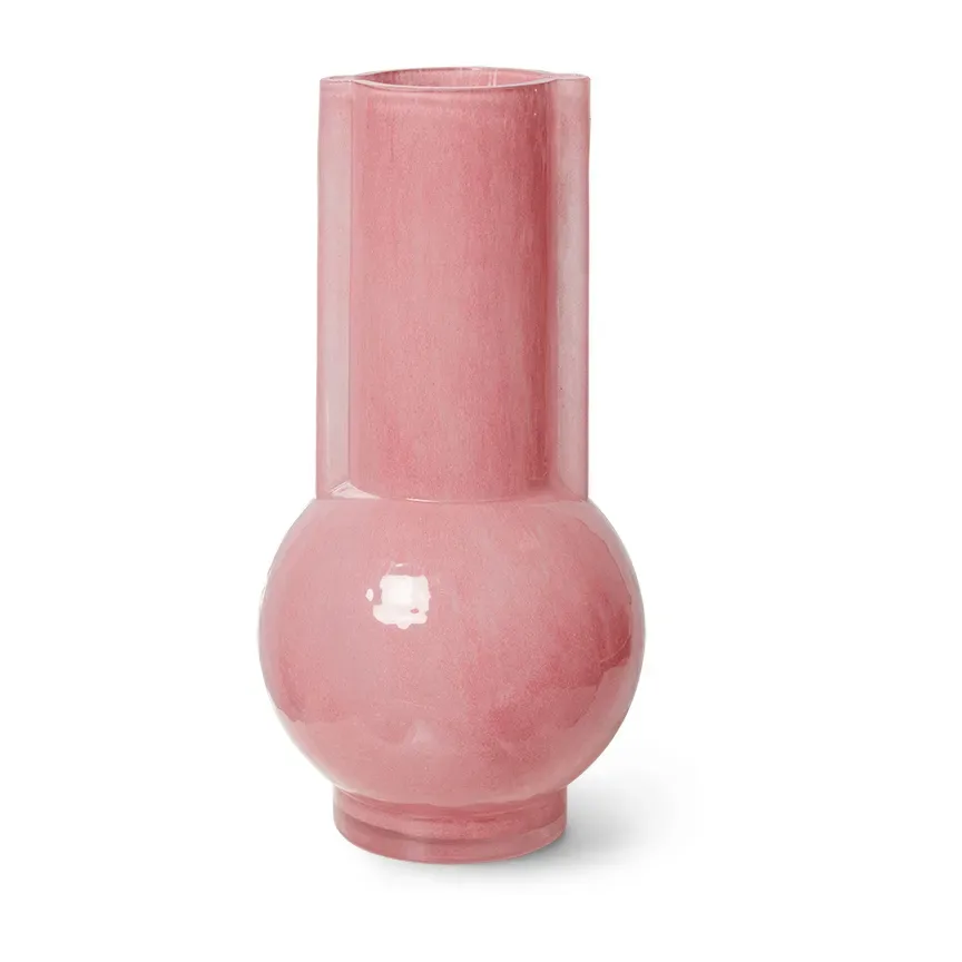 HKliving HK Living Glasvase 25cm Flamingo pink