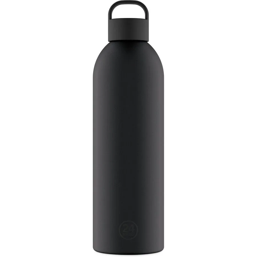 Thermosflasche 24 Bottles Schwarz Edelstahl 32 cm