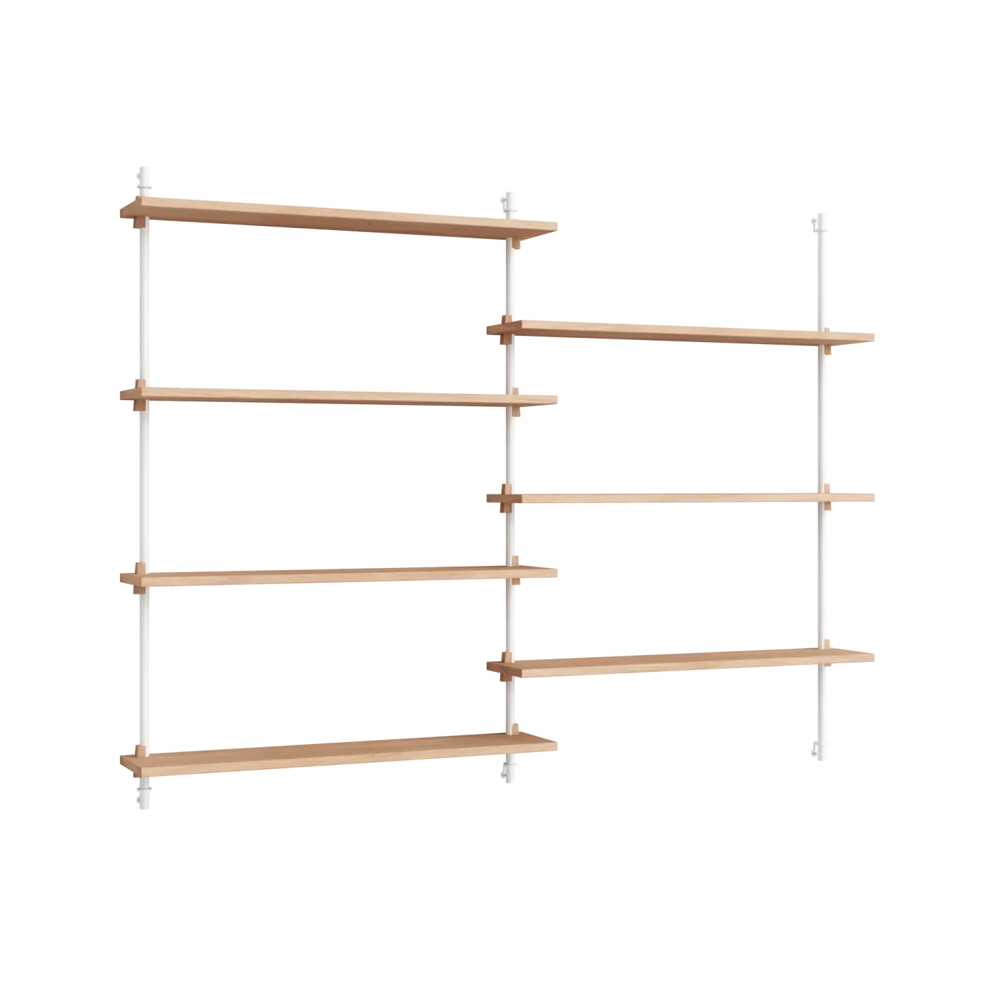 MOEBE Moebe wall shelving ws.115.2 Ek-vit