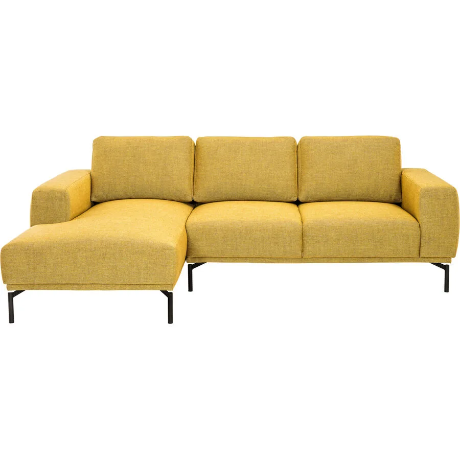 MyDeal Ecksofa Maja Links Stoff senf B 243 T 162 cm - Möbel Konfigurator: Traummöbel individuell zusammenstellen