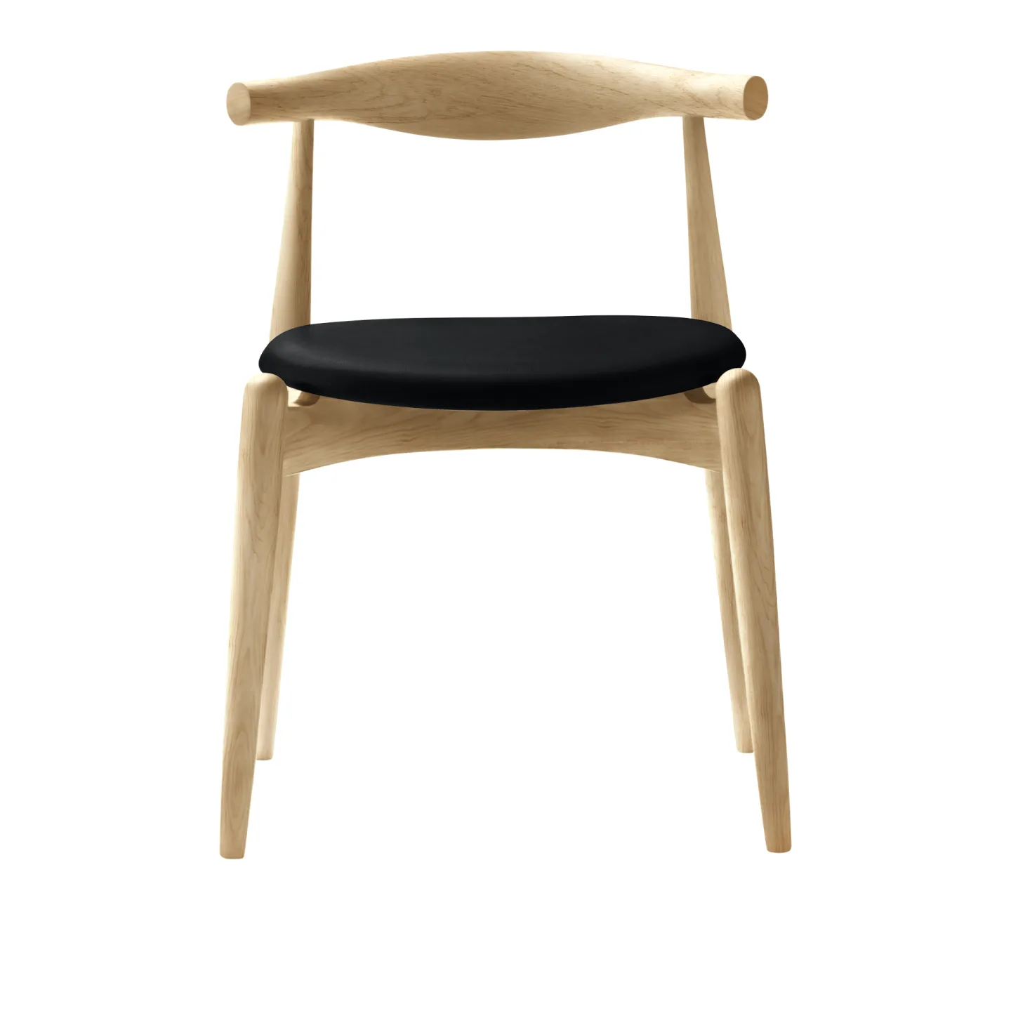 Carl Hansen - CH20, Klarlackad Ek, Lädergrupp C Sif - 98 - Matstolar - Hans J. Wegner - Träfärgad - Trä