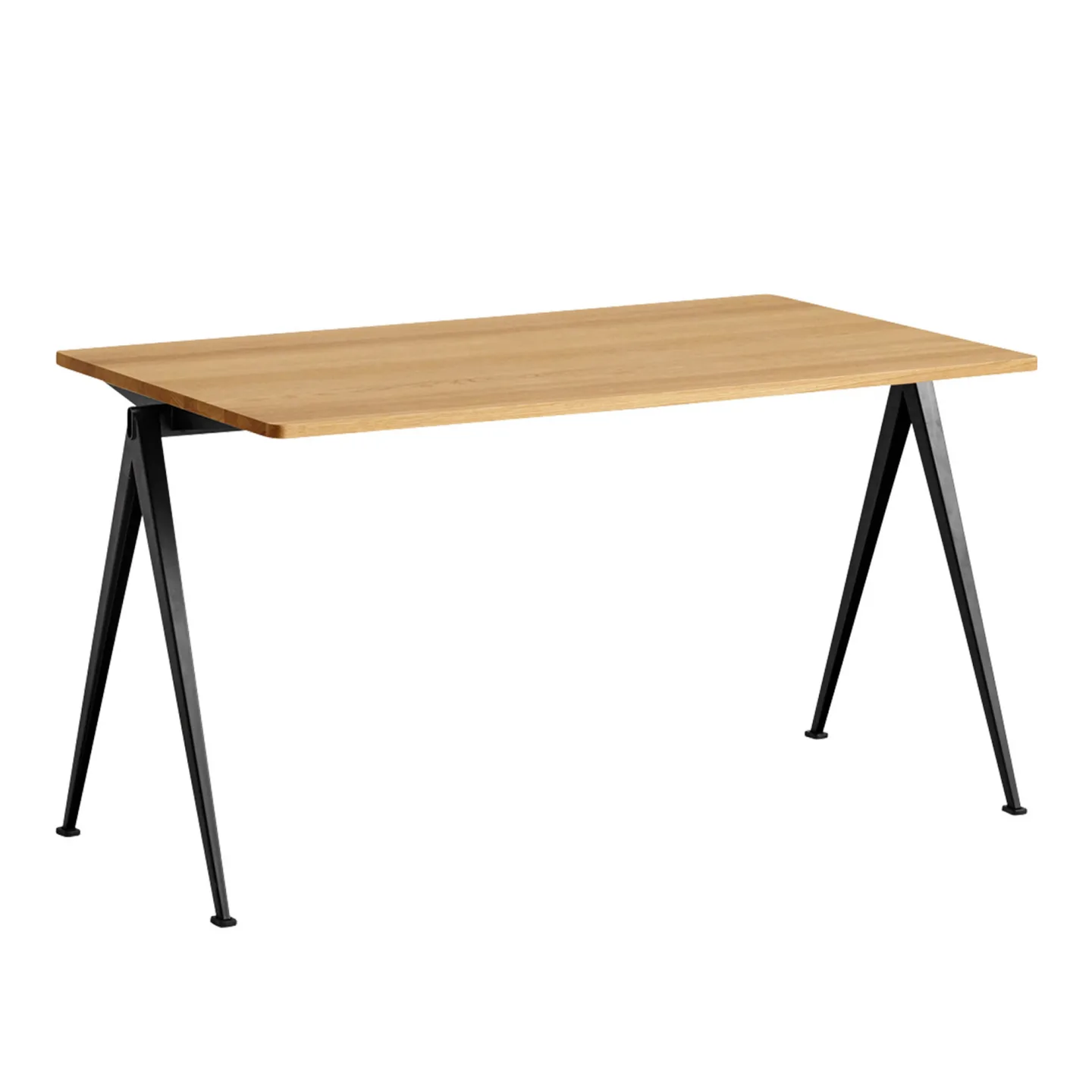HAY - Pyramid Table 01 - Black Base - Oiled Oak - 140x75 cm - Skrivbord - Friso Kramer,Wim Rietveld