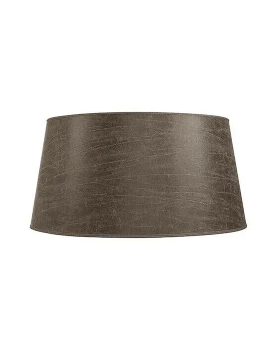 Klassisk lampskærm leather pale brown