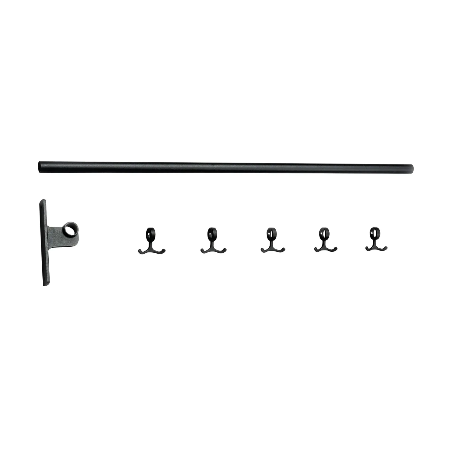 Essem Design - Nostalgi Kroklist Påbyggnad Svart/Svart, 100 cm - Klädhängare - Gunnar Bolin - Svart