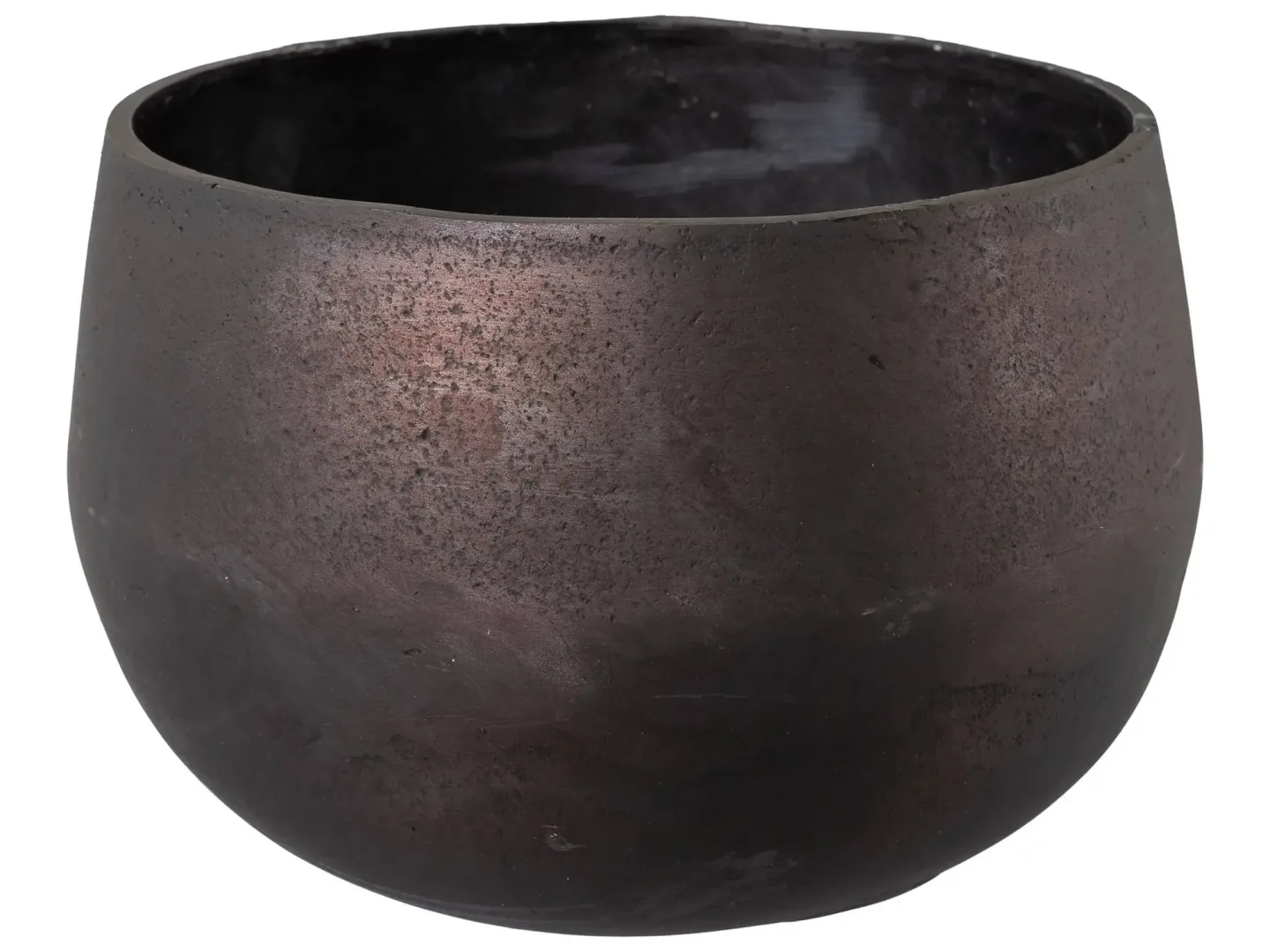 Gasper Gefäss Amaro Aluminium Schwarz H: 15 cm | Schubiger Möbel