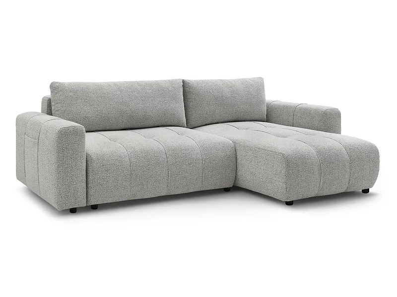 Ecksofa BOBOCHIC ARSENE Stoff chiniert hellgrau