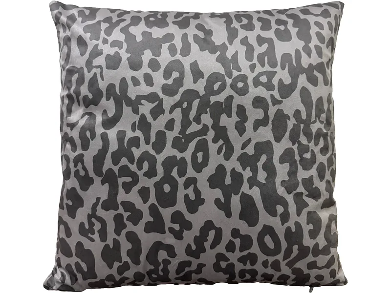Kissen WILD 45x45cm grau bedruckt