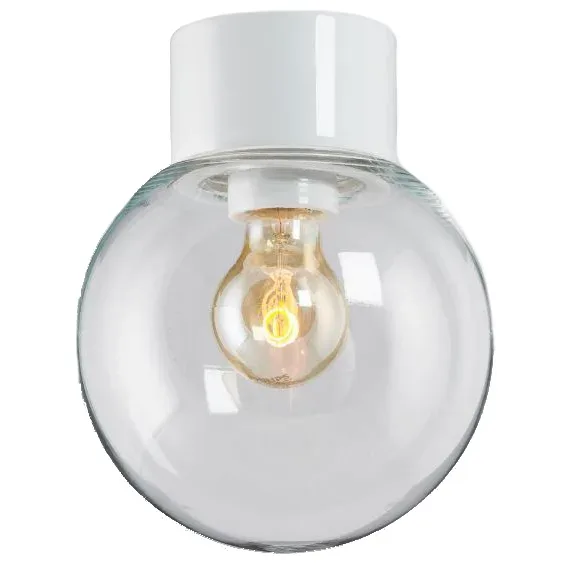 Ifö electric - Classic Glob Ø18 - Badrumslampa - Vit