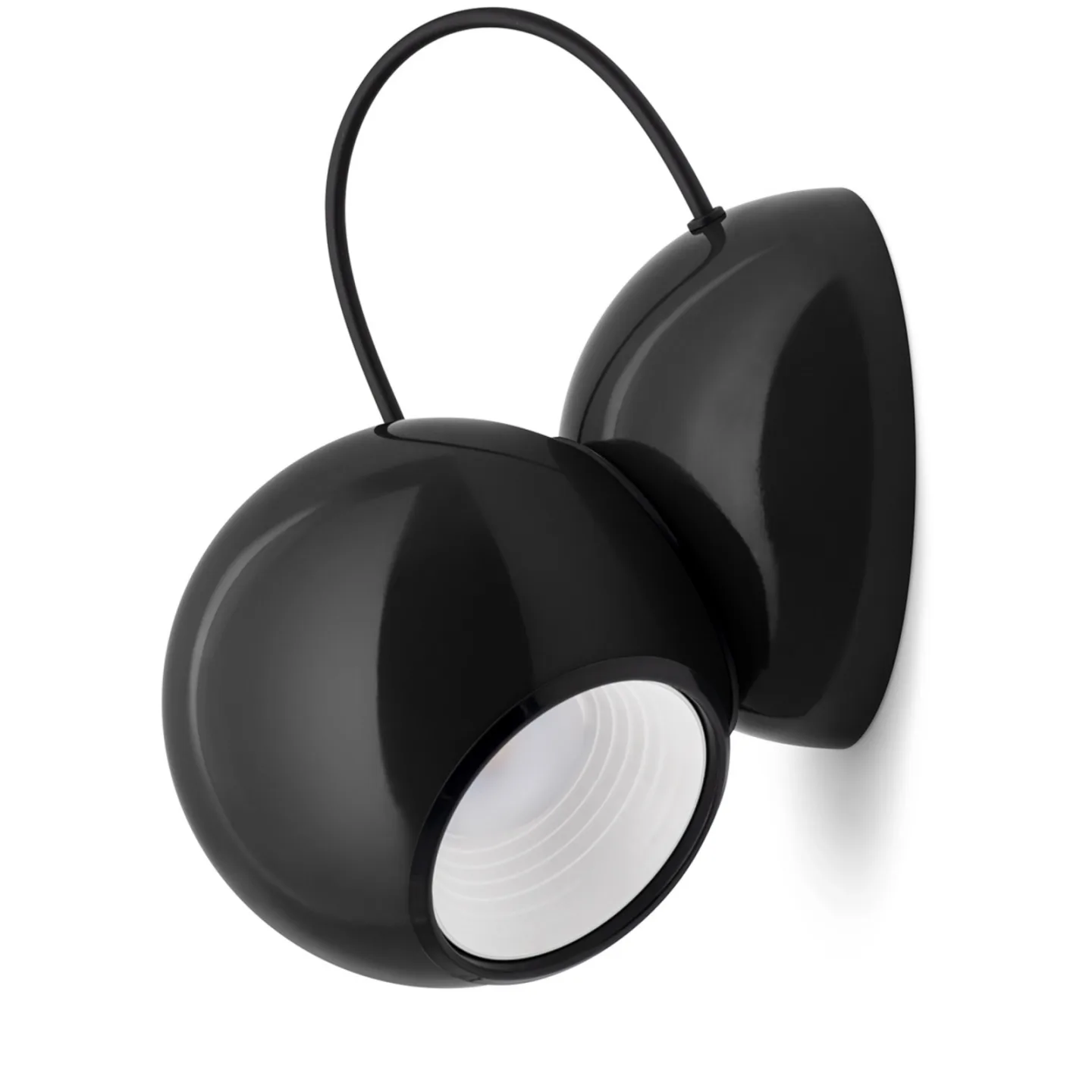 Gravitino LED-vägglampa, svart, vridbar - Stilnovo - Vardagsrum - Design - Metall - Med en ljuskälla