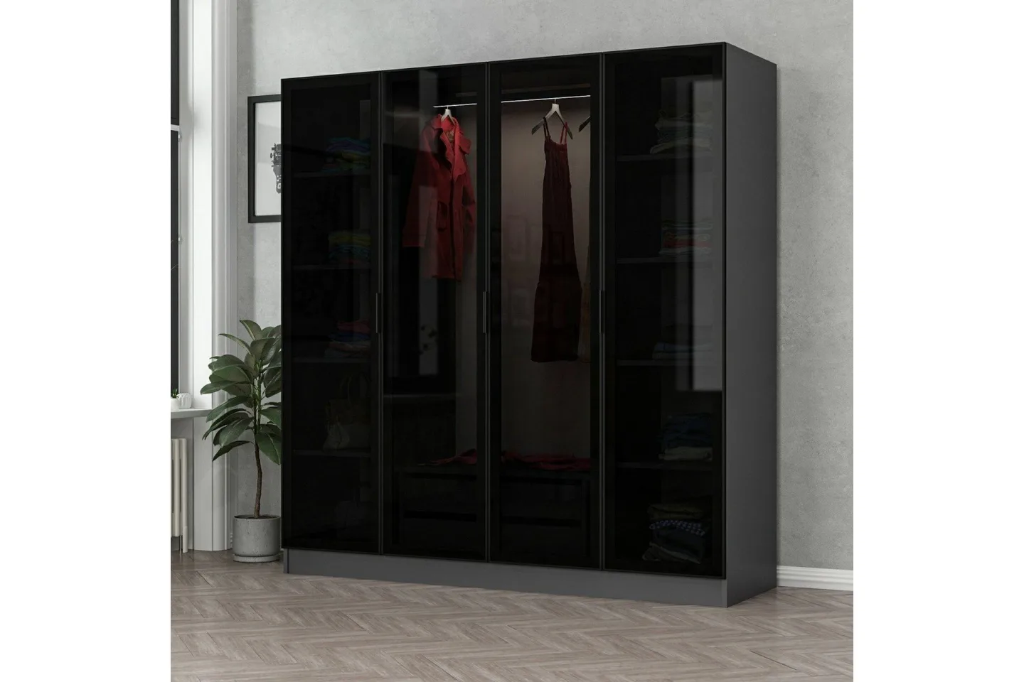 Fruitland Garderob 180 cm - Antracit