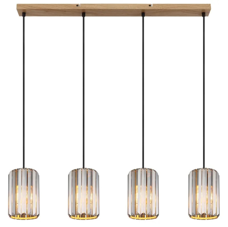 Globo Lighting - Run 88cm - Taklampa - Rökfärgad