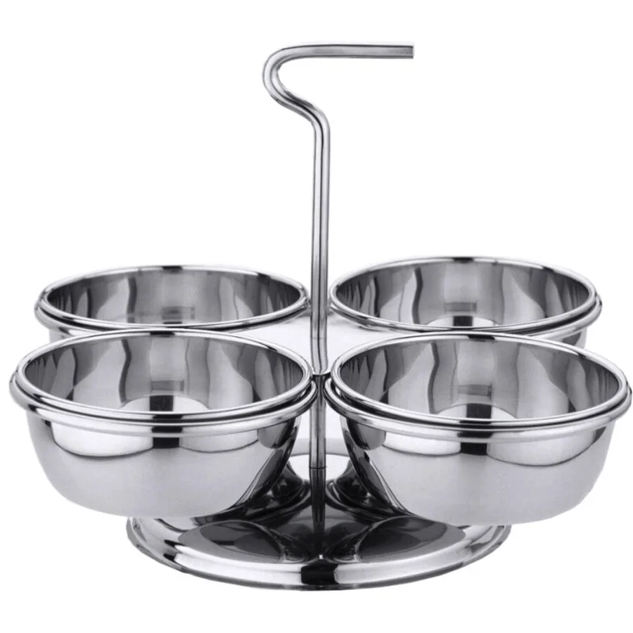 Schälchen-Set Contacto Bander Silber Edelstahl 22 cm 14 cm