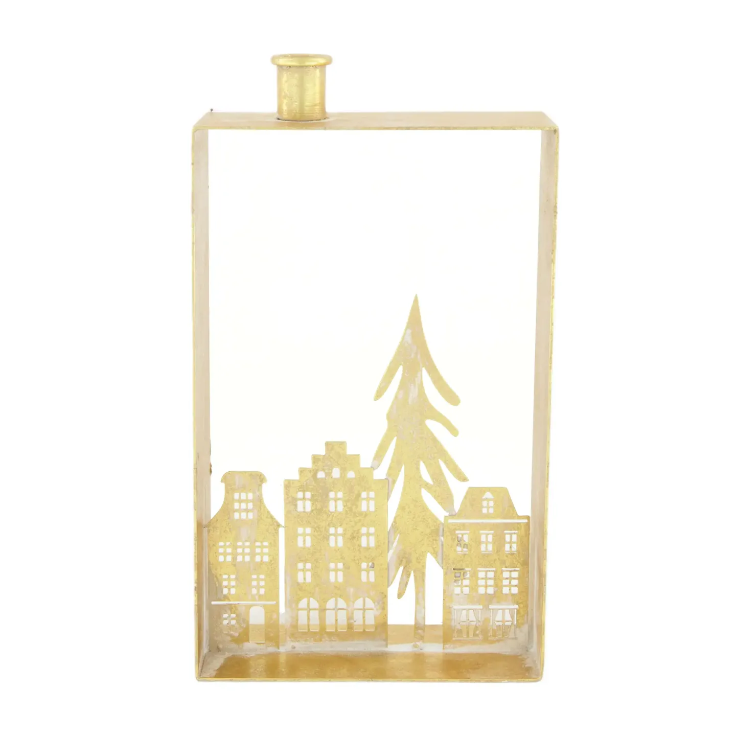 Decofinder Kerzenhalter Metall, Gold H: 30 cm | Schubiger Möbel