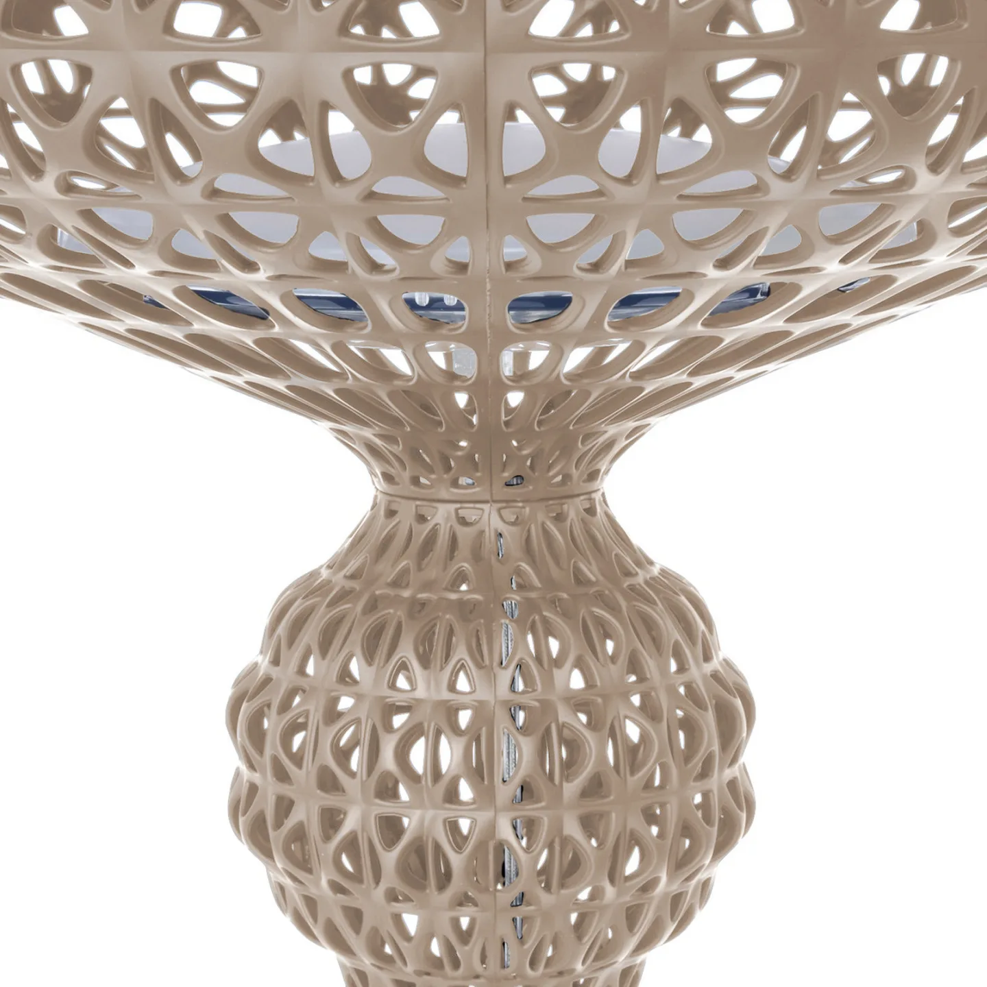 LED-Stehlampe Kabuki, taubengrau, 166 cm, dimmbar - Kartell - Wohnzimmer - Design - Kunststoff - Einflammig